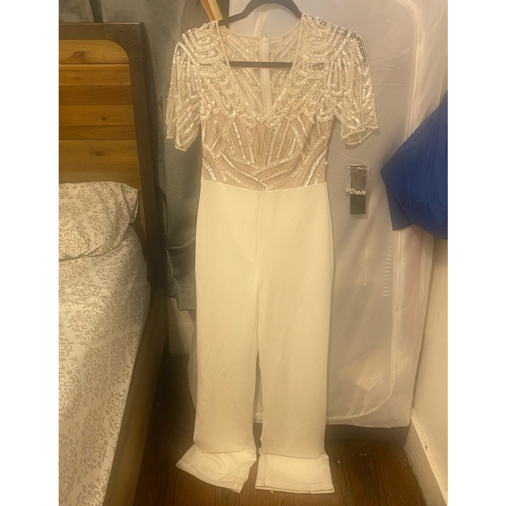 Beautiful beaded Aidan Mattox jumpsuit.